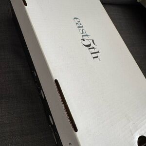 East 5th Black Sling Back Flat